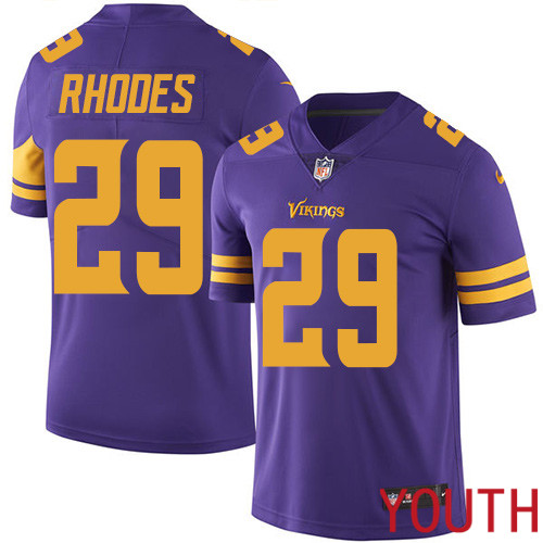 Minnesota Vikings 29 Limited Xavier Rhodes Purple Nike NFL Youth Jersey Rush Vapor Untouchable